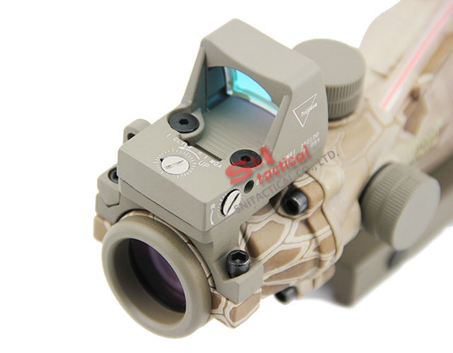 ACOG 4X32 Real Fiber Source Red Illuminated W RMR sight